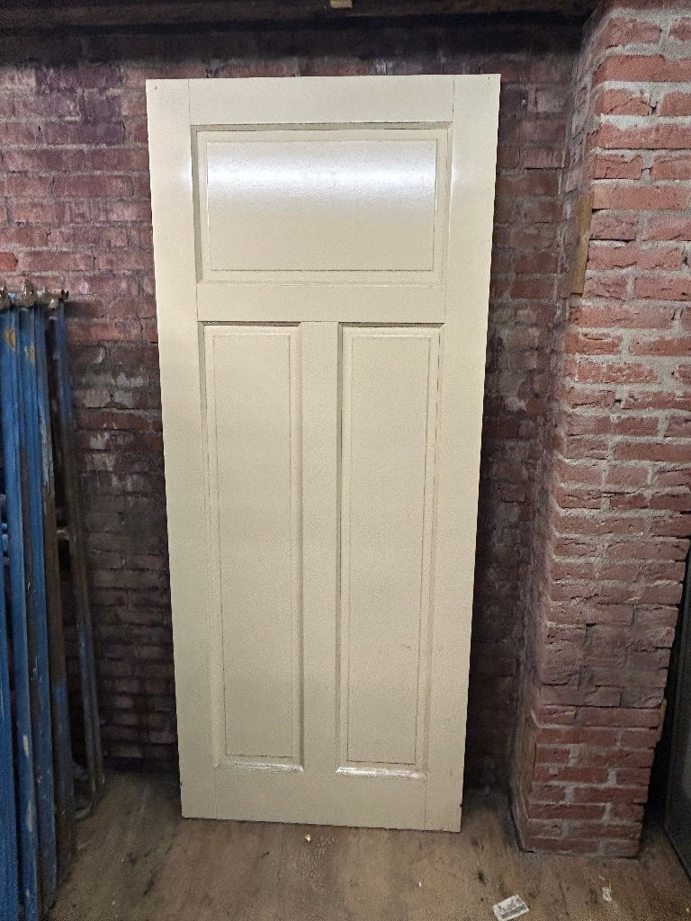 witte deur, Doe-het-zelf en Verbouw, Deuren en Horren, Ophalen, 80 tot 100 cm, Binnendeur, Zo goed als nieuw
