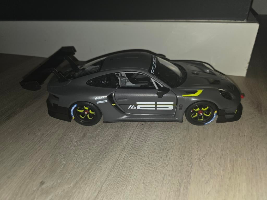 Bestuurbare Porsche 911 GT2 RS Clubsport 25 1:14 Grijs, Elektro, Schaal 1:14, Ophalen of Verzenden, Zo goed als nieuw