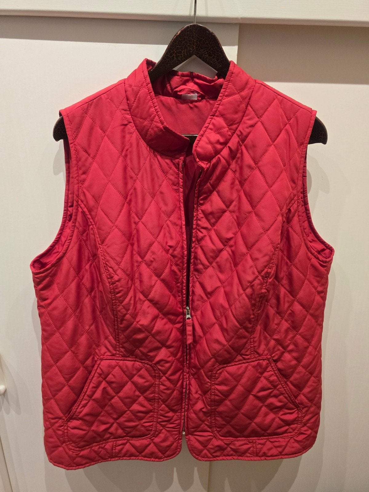 Rood gewatteerd bodywarmer maat 48., Maat 46/48 (XL) of groter, Ophalen of Verzenden, Rood, Onbekend