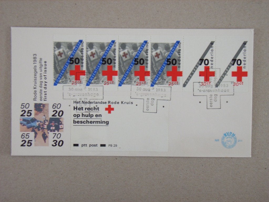 FDC   Nederland fdc e211a, Postzegels en Munten, Postzegels | Eerstedagenveloppen, Ophalen of Verzenden, Onbeschreven, Nederland