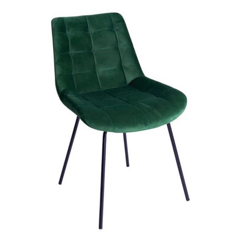 Stoel groen velvet, Ophalen, Zo goed als nieuw, Overige kleuren, Eén
