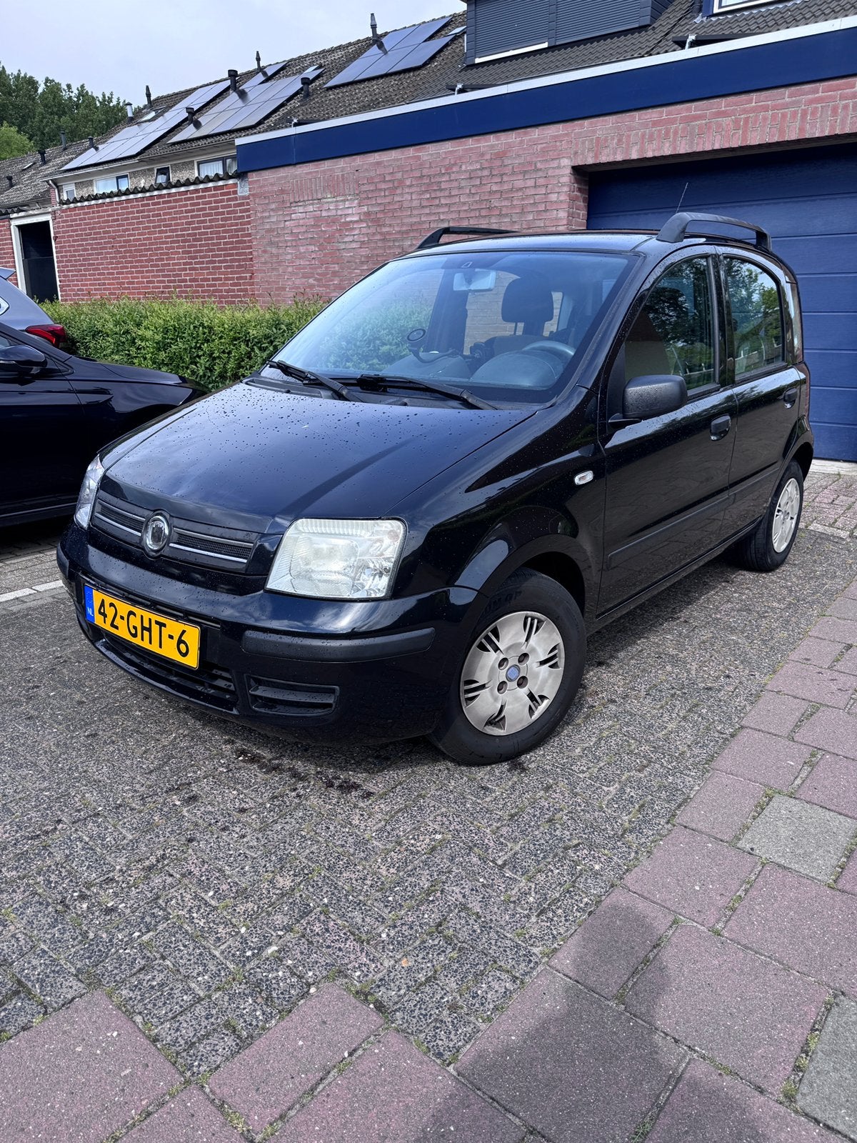 Fiat Panda 1.2 44KW 60PK 2008 Zwart, Auto's, Fiat, Voorwielaandrijving, Zwart, Origineel Nederlands, Handgeschakeld