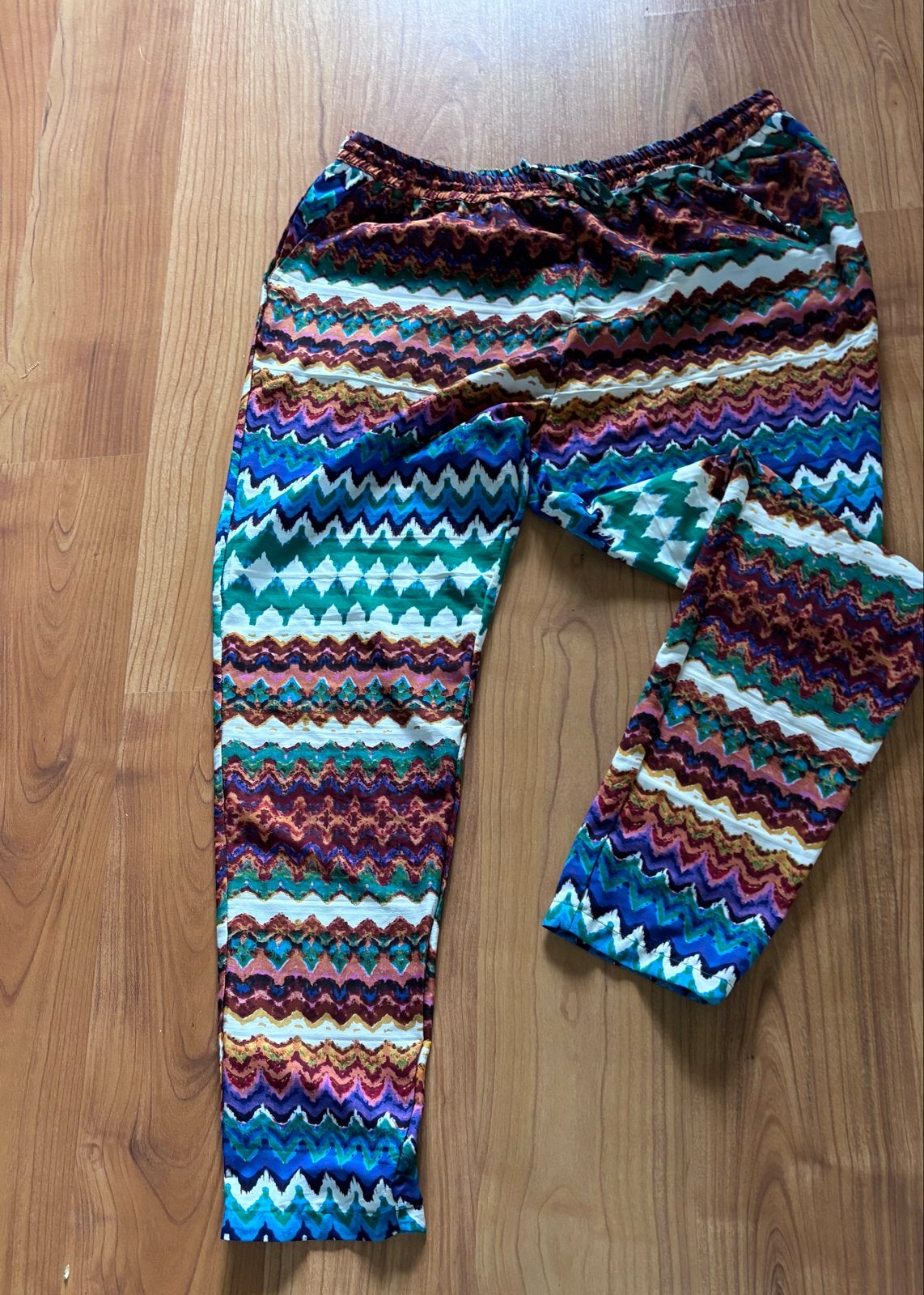 Jacky Mills broek maat L met steekzakken, Meerkleurig, Maat 42/44 (L), Ophalen of Verzenden, Zo goed als nieuw