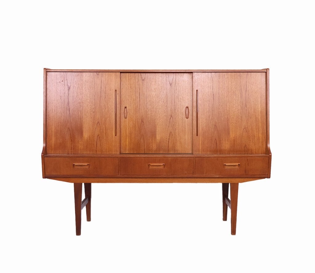 Deense design dressoirs, highboards, buffetkasten 1960s, Ophalen, Gebruikt, Scandinavisch, sixties, vintage, mid-century, Deens design
