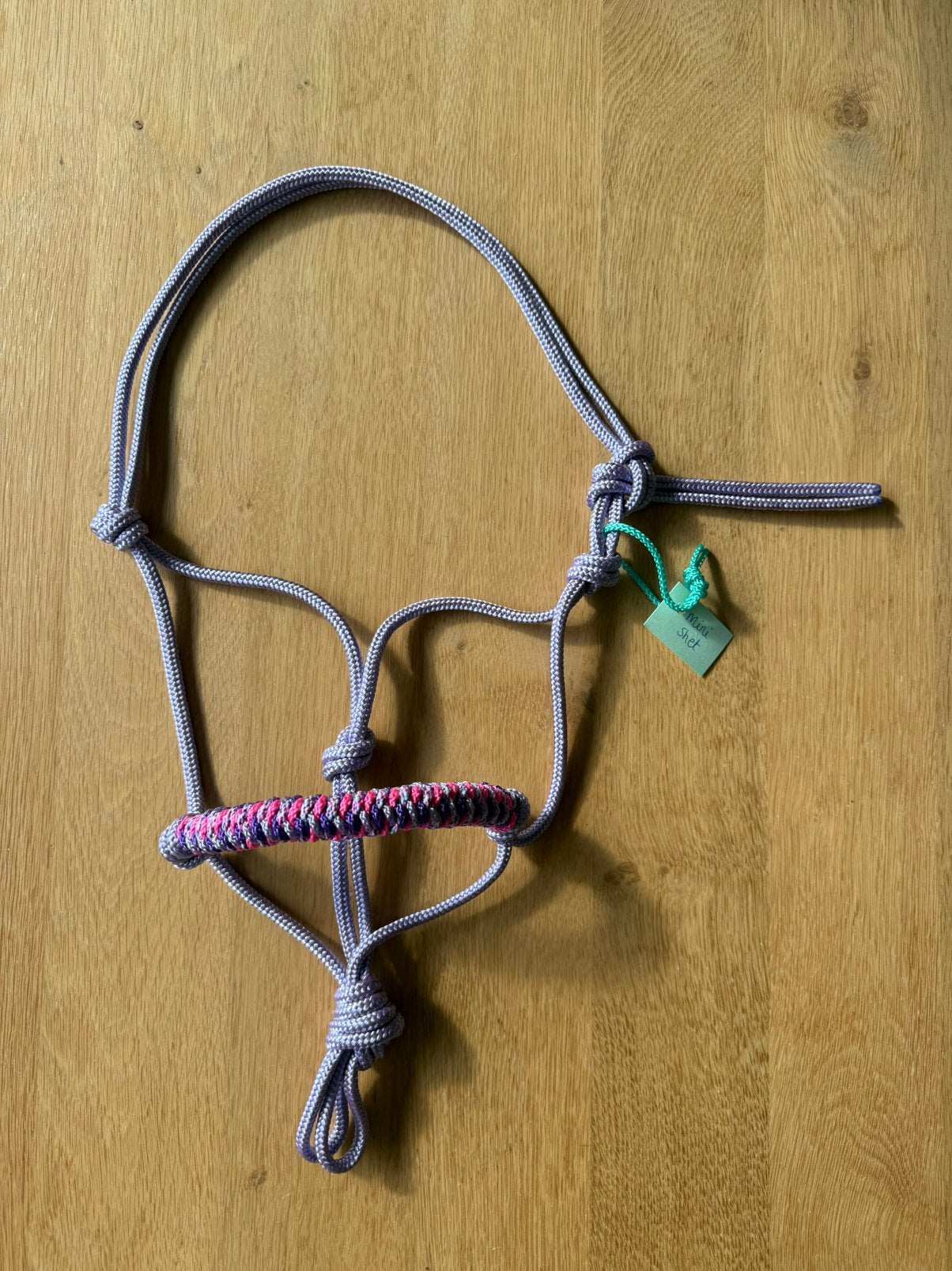 Nieuw: touwhalster maat Mini Shet. Lila paars roze, Dieren en Toebehoren, Recreatie, Nieuw, Halster, Paars
