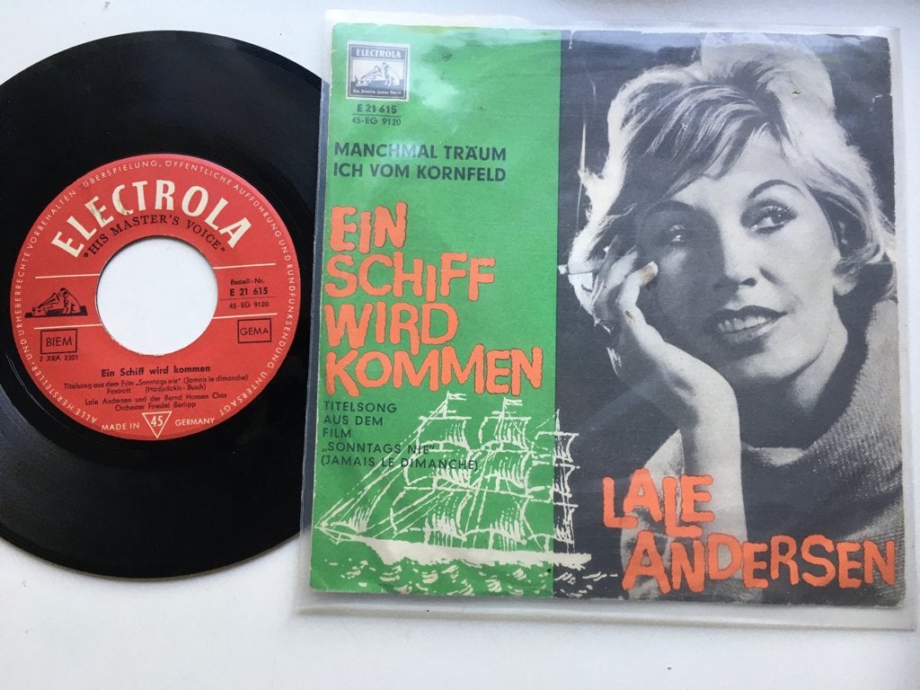 D25 L Andersen Ein Schiff wird kommen GERM60 €2, Gebruikt, Originele persing, 7 inch, Overige typen