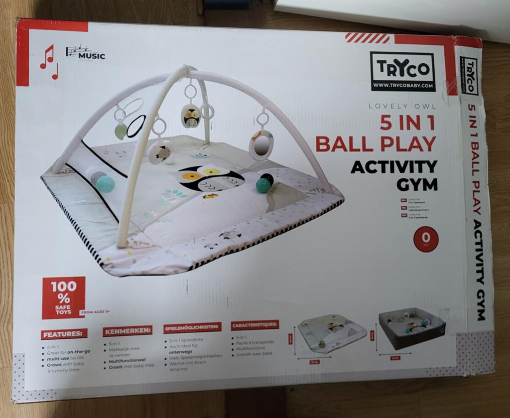Tryco Lovely Owl 5-in-1 Ball Play Activity Gym, Kinderen en Baby's, Speelgoed | Babyspeelgoed, Ophalen of Verzenden, Gebruikt