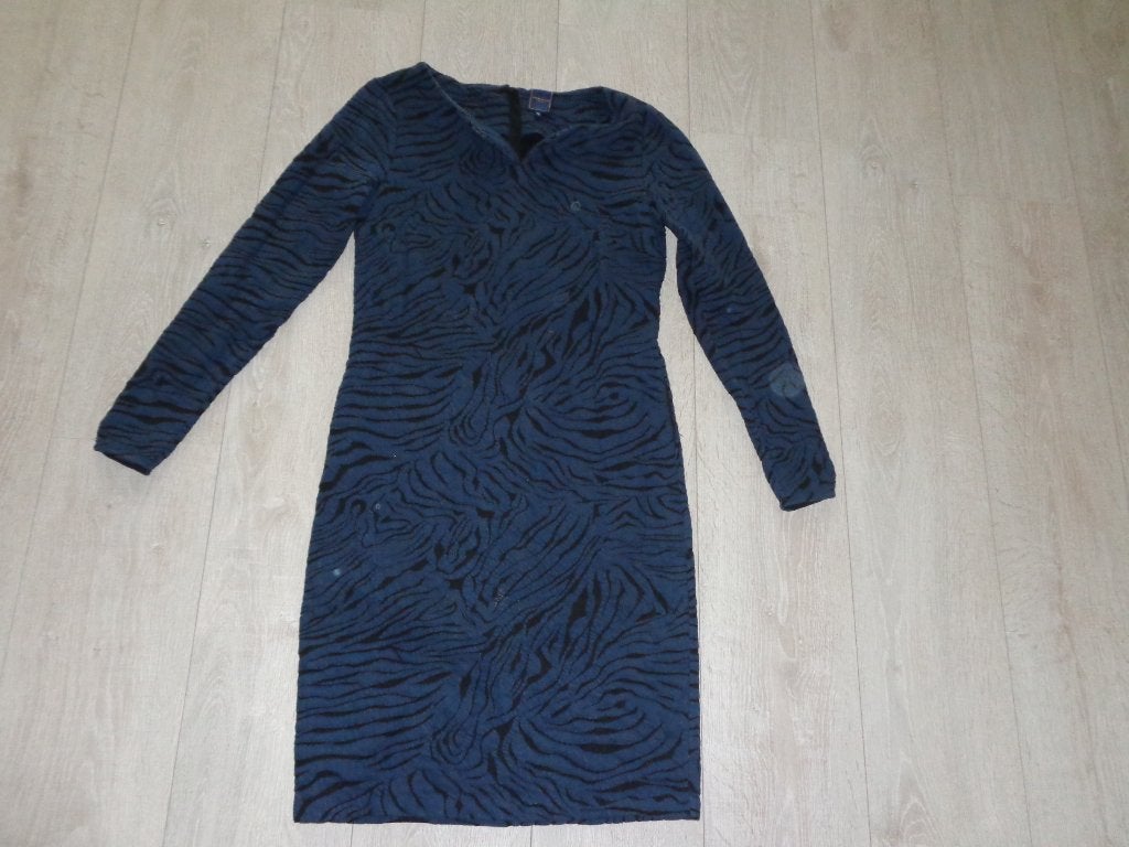 donkerblauwe jurk van Josephine & Co, maat M, Kleding | Dames, Jurken, Maat 38/40 (M), Blauw, Ophalen of Verzenden, Gedragen