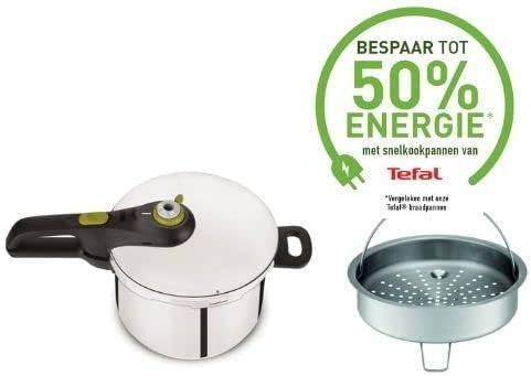 Pressure Cooker Tefal, Ophalen, Zo goed als nieuw, Rvs, Snelkookpan