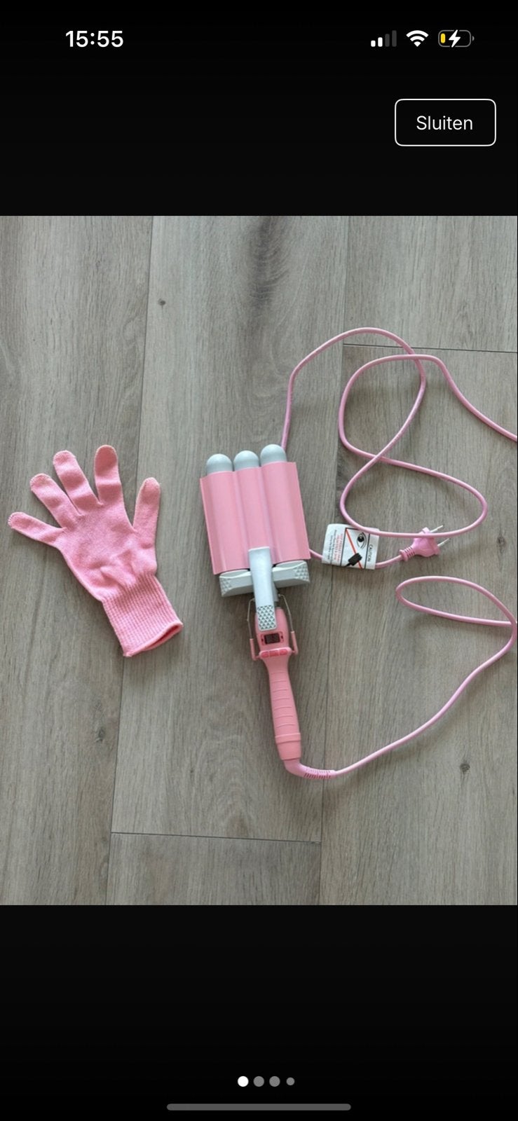 Mermade hair waver, Ophalen of Verzenden, Zo goed als nieuw, Krultang of Stijltang