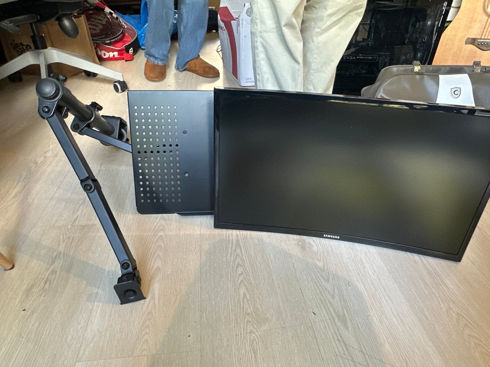 Samsung Curved Monitor met Monitorarm, Computers en Software, Ophalen, Gebruikt, Curved