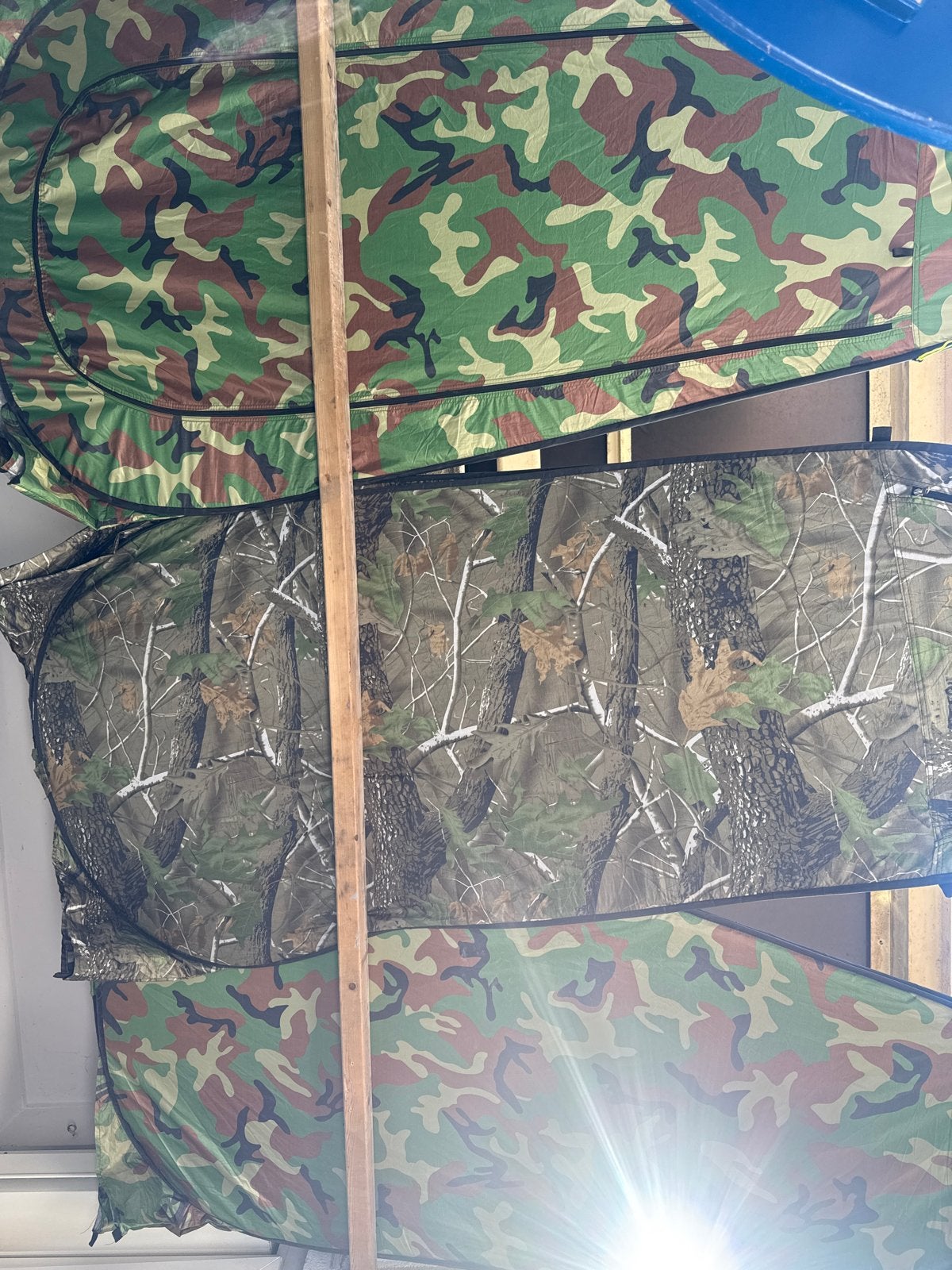 Camouflage tenten - Diverse maten en patronen, Ophalen of Verzenden, Gebruikt, Tot en met 2