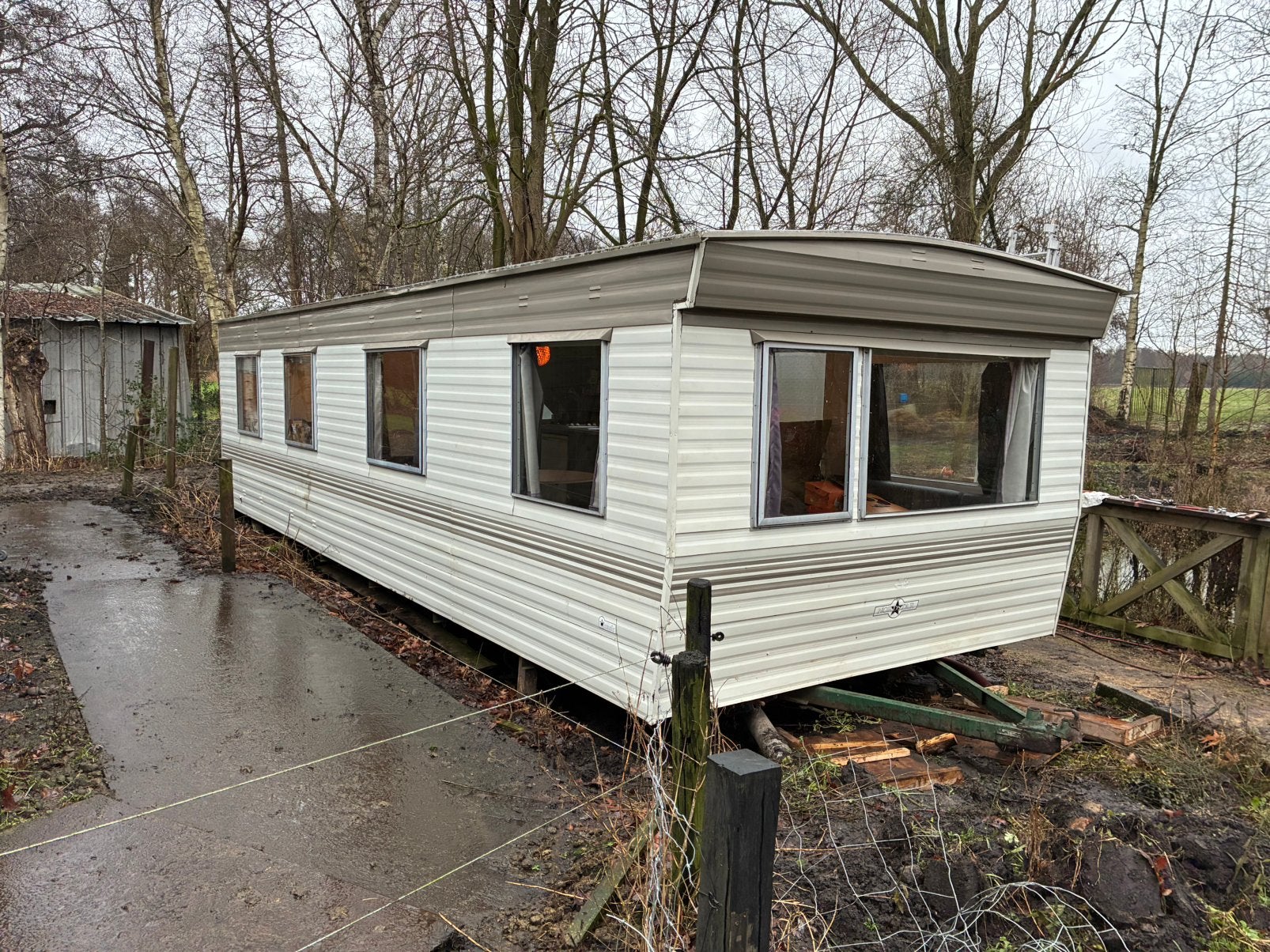 Stacaravan 3,5x12m, Caravans en Kamperen, Stacaravans