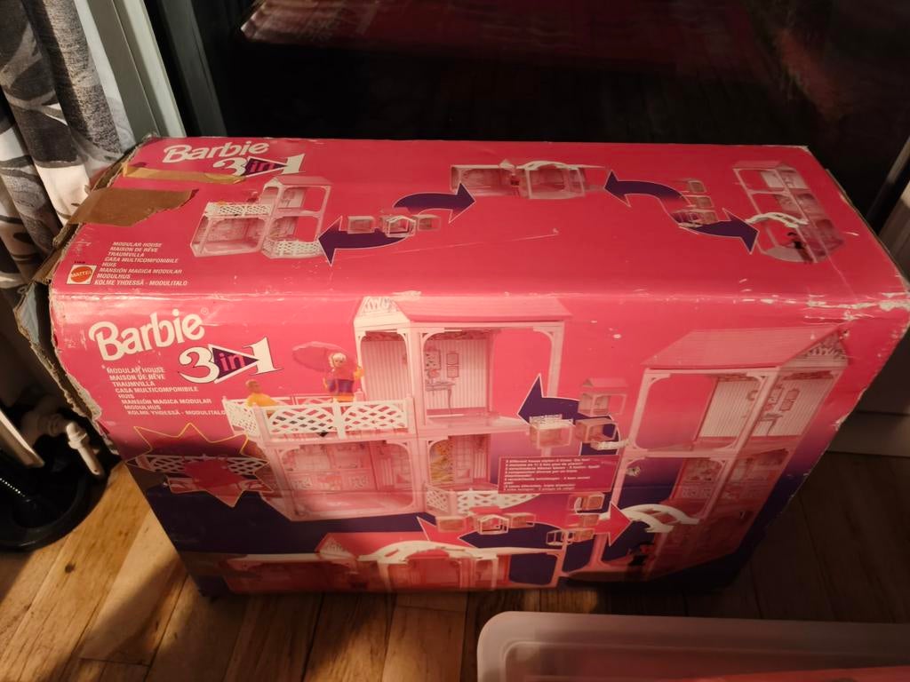 Barbiehuis jaren 90 en toebehoren, Sieraden, Tassen en Uiterlijk, Ophalen of Verzenden, Zo goed als nieuw