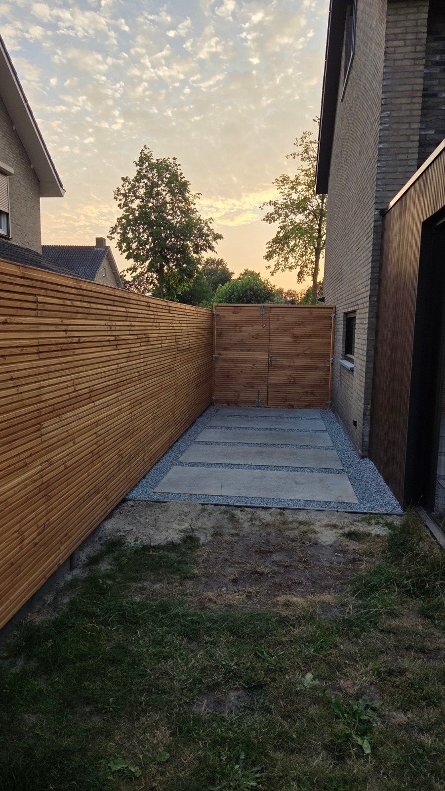 Douglas poort en schutting triple rhombus, Tuin en Terras, Ophalen, 1 tot 2 meter, 6 meter of meer, Zo goed als nieuw