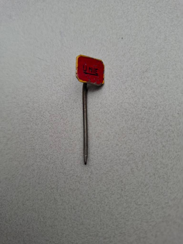 Vintage speldje pin prikker steekspeld UNIE, Verzamelen, Ophalen of Verzenden