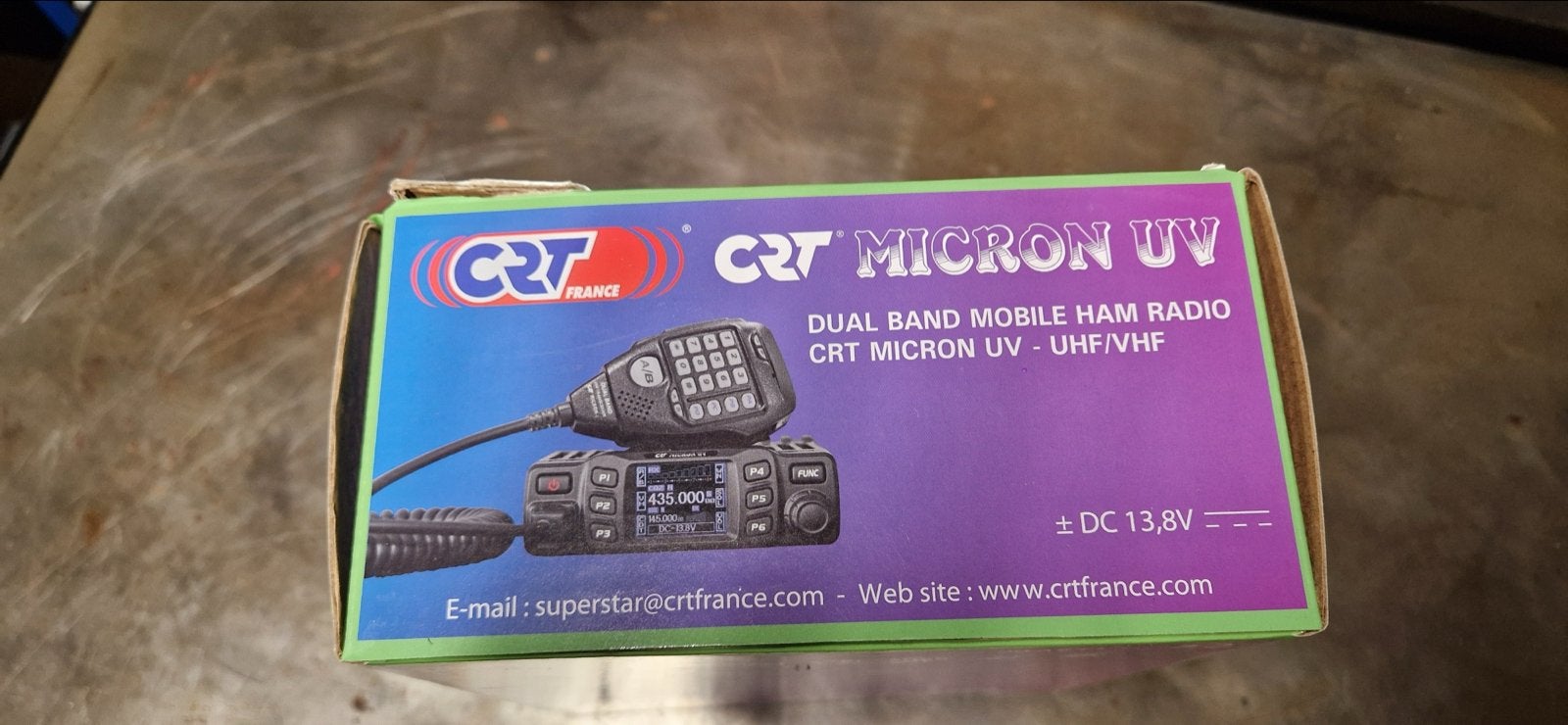 CRT Micron UV Dual Band Mobiele Ham Radio UHF/VHF, Ophalen of Verzenden, Zo goed als nieuw, 15 km of meer, Portofoon of Walkie-talkie