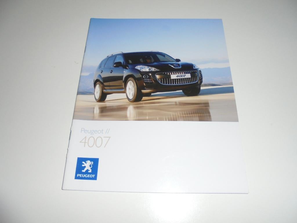 brochure Peugeot 4007 modellen 2008, Ophalen of Verzenden, Nieuw, Peugeot