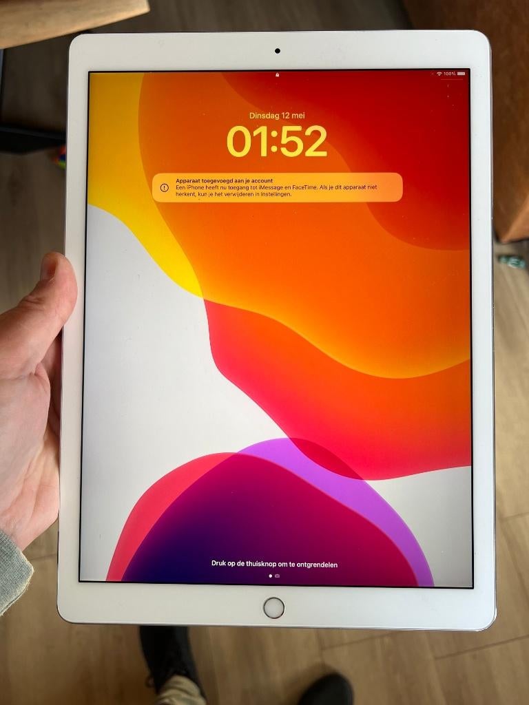 iPad Pro (12,9 inch) 2de Generatie, Computers en Software, Apple iPads, Apple, Wit, 12 inch, Ophalen of Verzenden