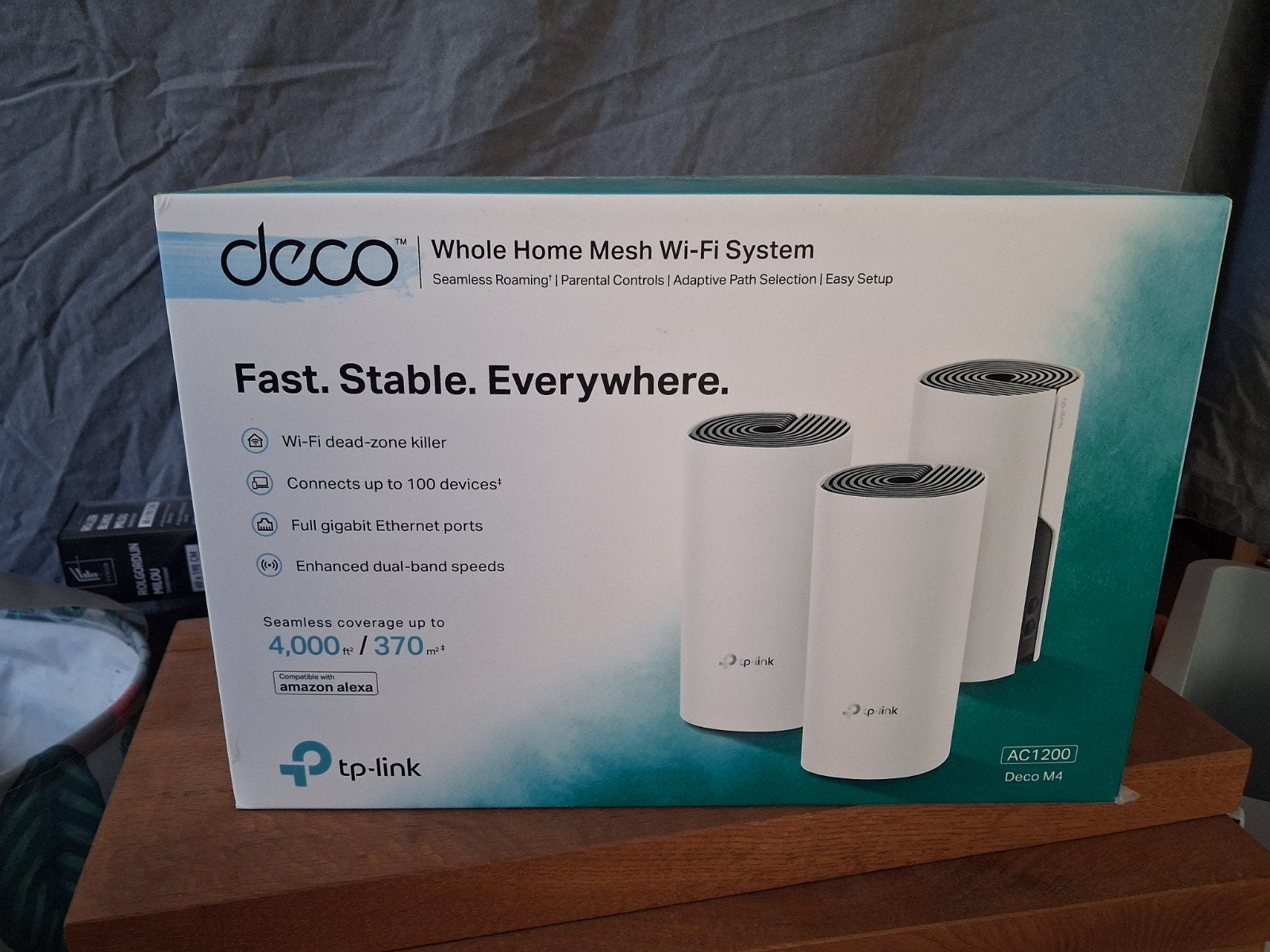 TP-Link Deco M4 AC1200 Mesh Wifi Systeem (3-pack), Ophalen of Verzenden, Zo goed als nieuw, TP-Link