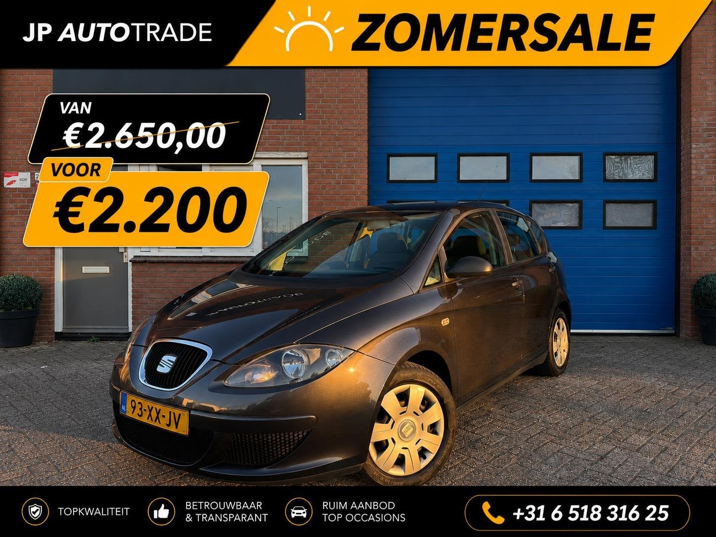 SEAT Altea 1.6 | Airco | Distributie vv | Nieuwe APK, Stof, Gebruikt, 1295 kg, 4 cilinders