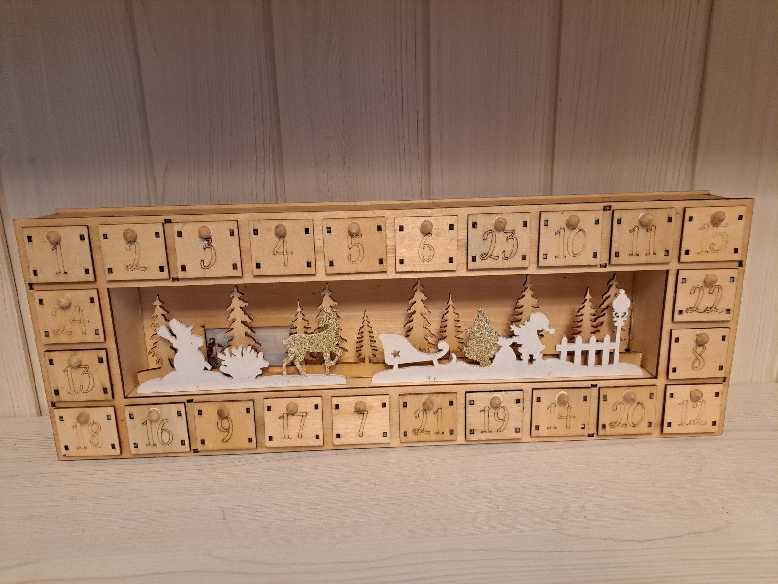 adventskalender hout, Ophalen of Verzenden