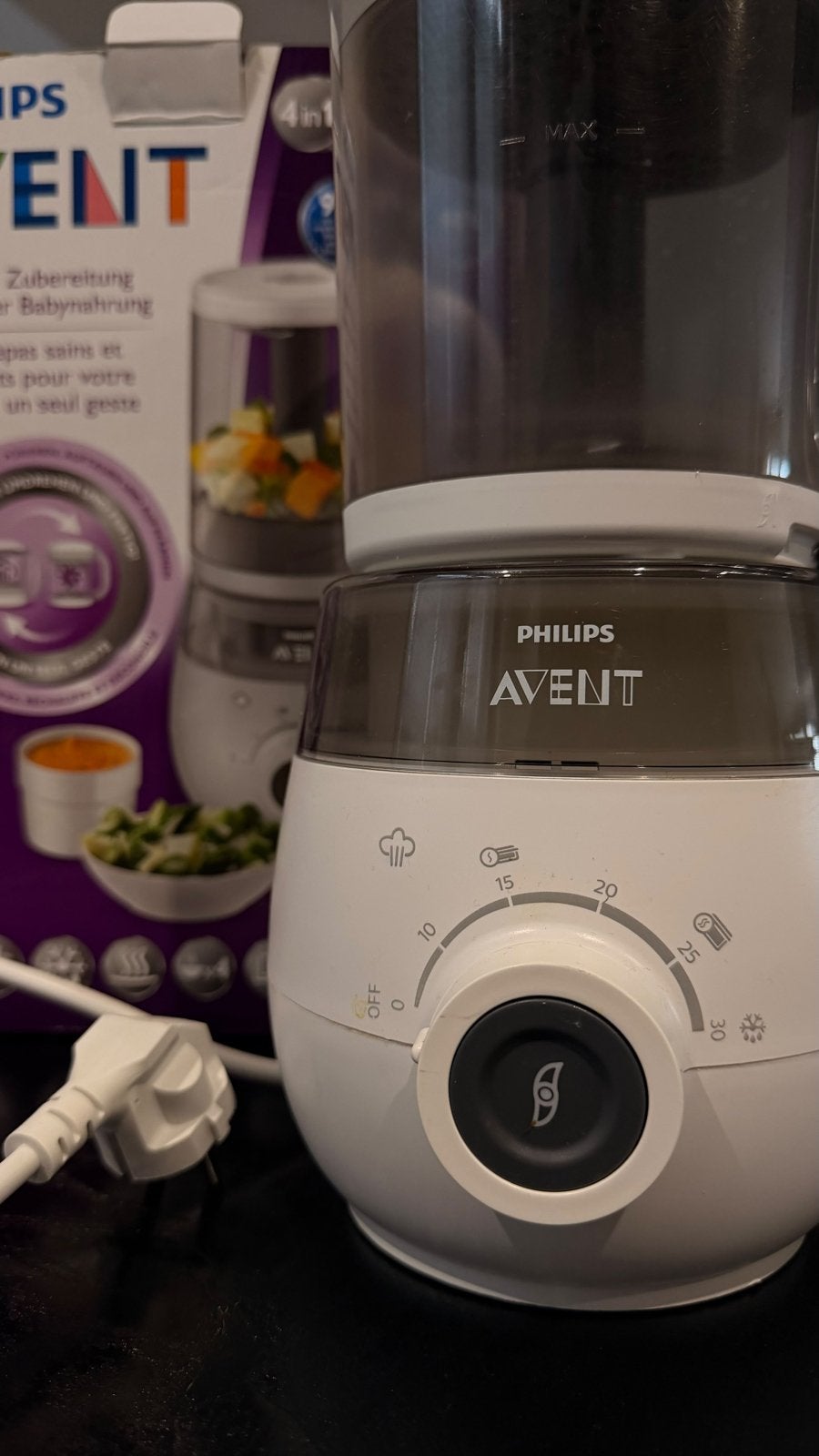 Philips AVENT 4-in-1 Stoomkoker/Blender voor Babyvoeding, Ophalen, Zo goed als nieuw