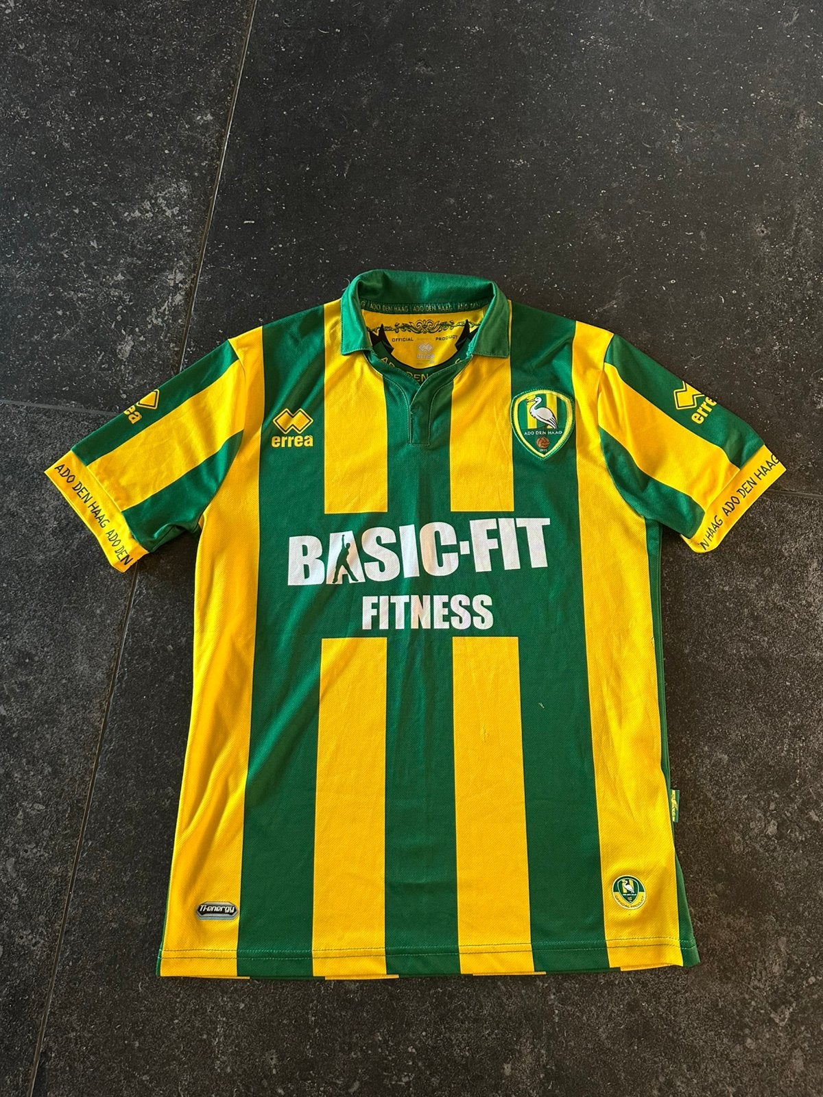 Ado Den haag Errea Thuis shirt 2014-15 maat M, Maat M, Ophalen of Verzenden, Gebruikt, Shirt
