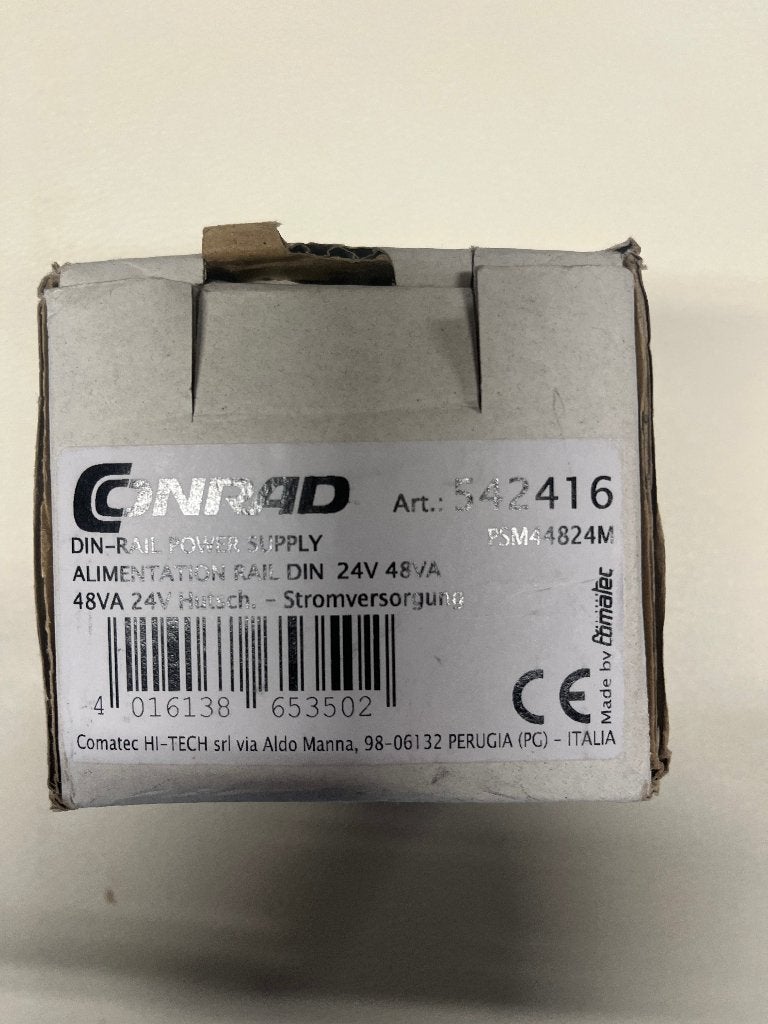 Conrad / Comatec DIN-rail voeding 24V 2A 48W – nieuw, Ophalen of Verzenden, Nieuw