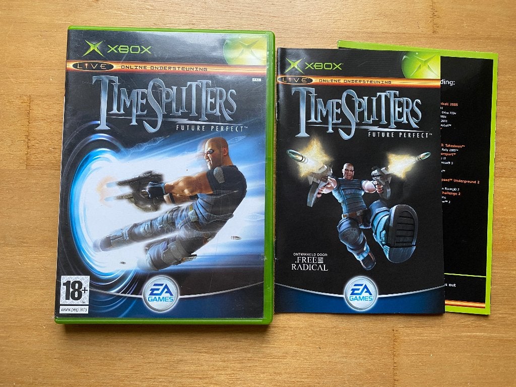 time splitters future perfect xbox, Spelcomputers en Games, Games | Xbox Original, 1 speler, Racen en Vliegen, Ophalen of Verzenden