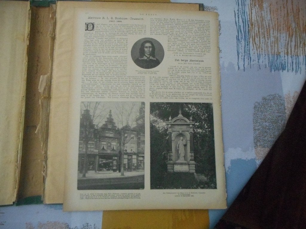 Alkmaar. Mevrouw A. Bosboom-Toussaint. 1912., Ophalen of Verzenden, Voor 1920, Nederland, Knipsel(s)