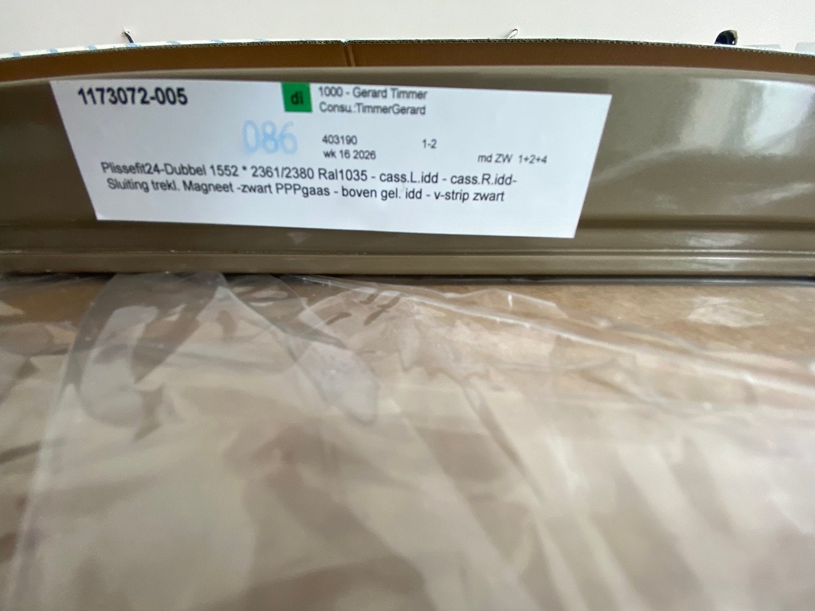 Unilux dubbele plisse hordeur - Nieuw in verpakking, Ophalen, Kunststof, Hordeur, Nieuw