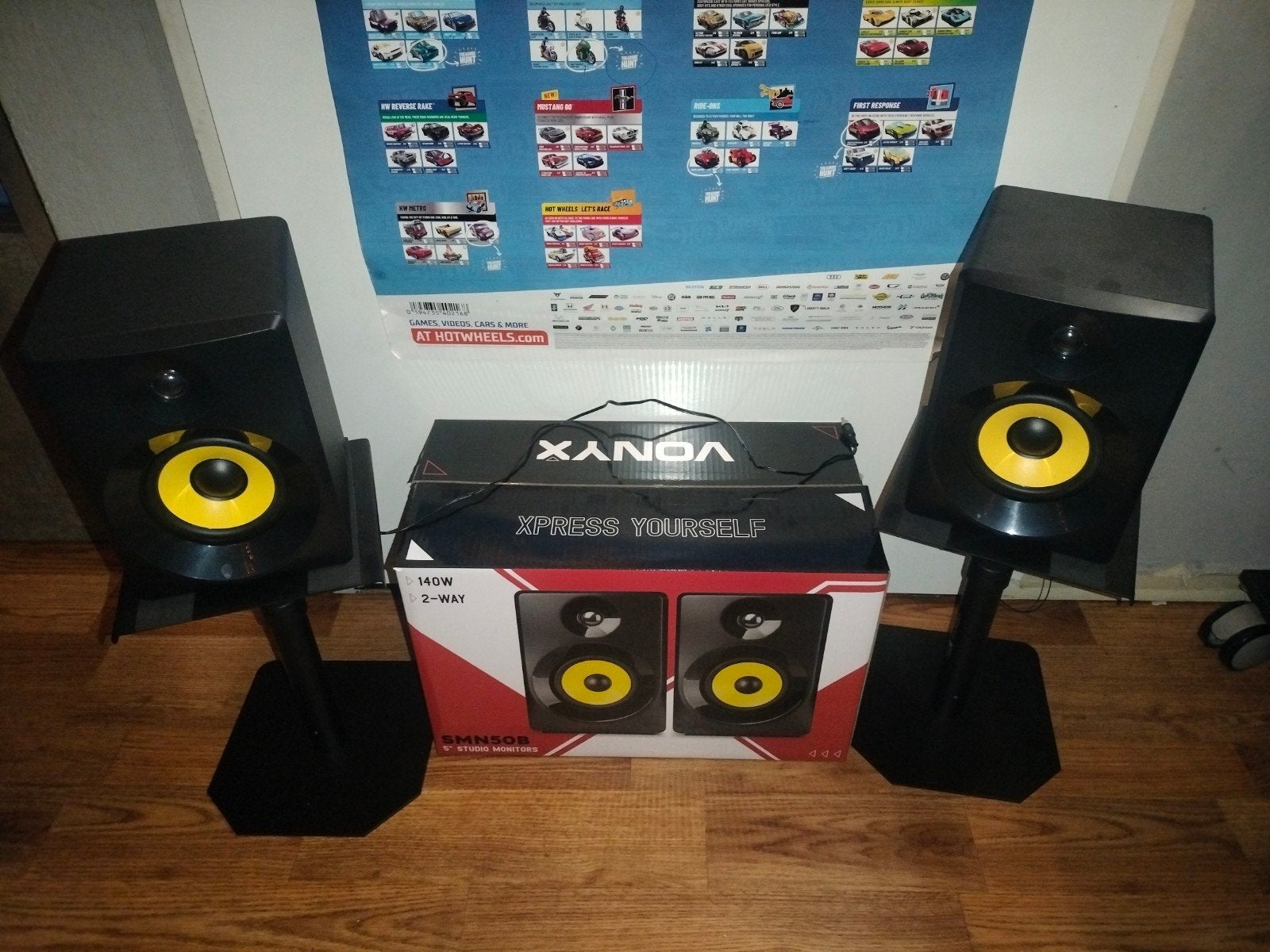 Vonyx SMN50B Studio Monitoren met Steunen, Ophalen of Verzenden, Nieuw, Audio