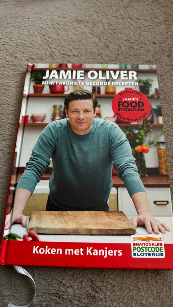Jamie Oliver - Mijn Favoriete Gezonde Recepten Kookboek, Boeken, Voorgerechten en Soepen, Ophalen of Verzenden, Zo goed als nieuw