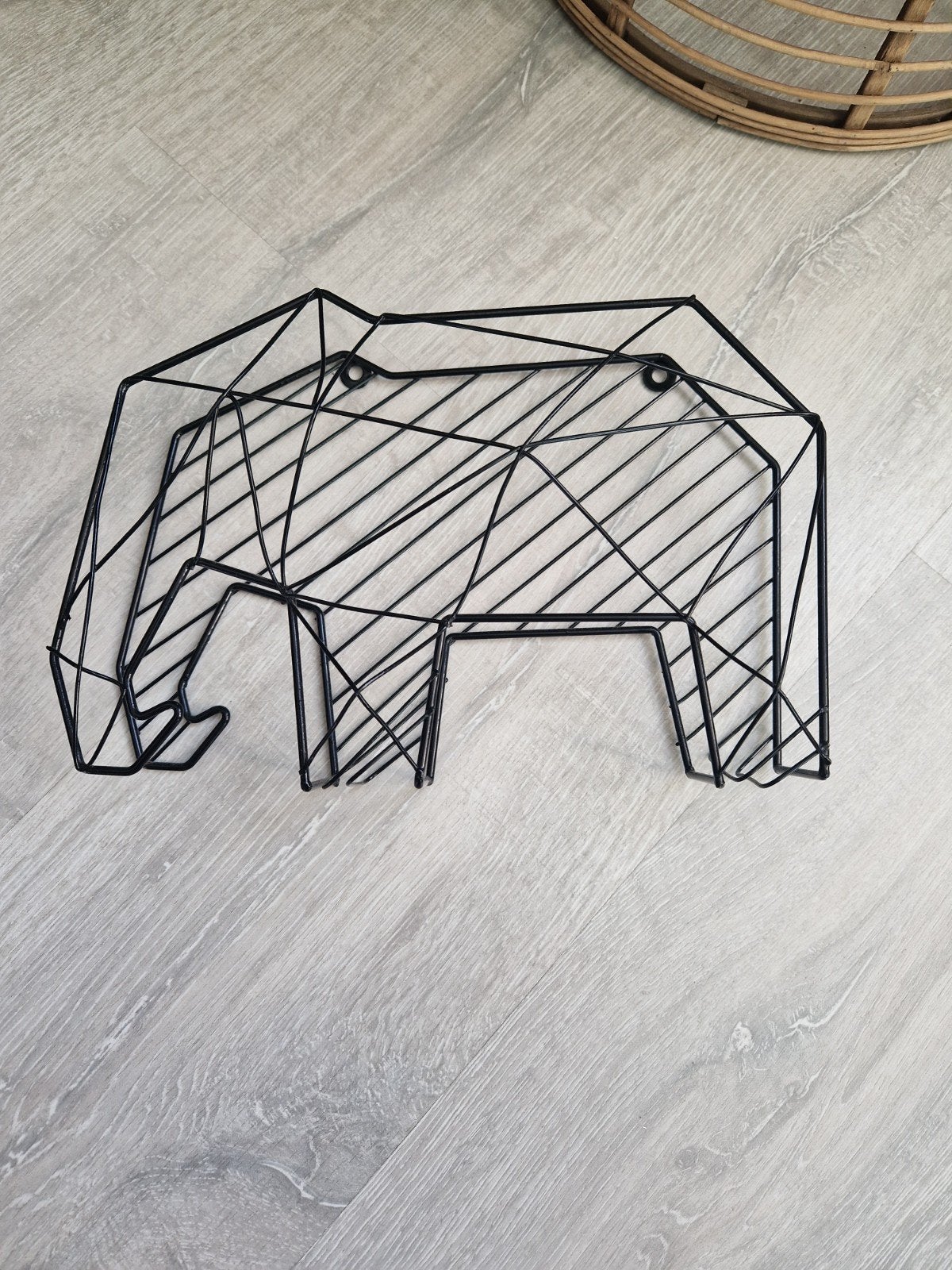 Zwart metalen olifant decoratie - Modern design, Zwart, Nieuw, Ophalen of Verzenden, Metaal