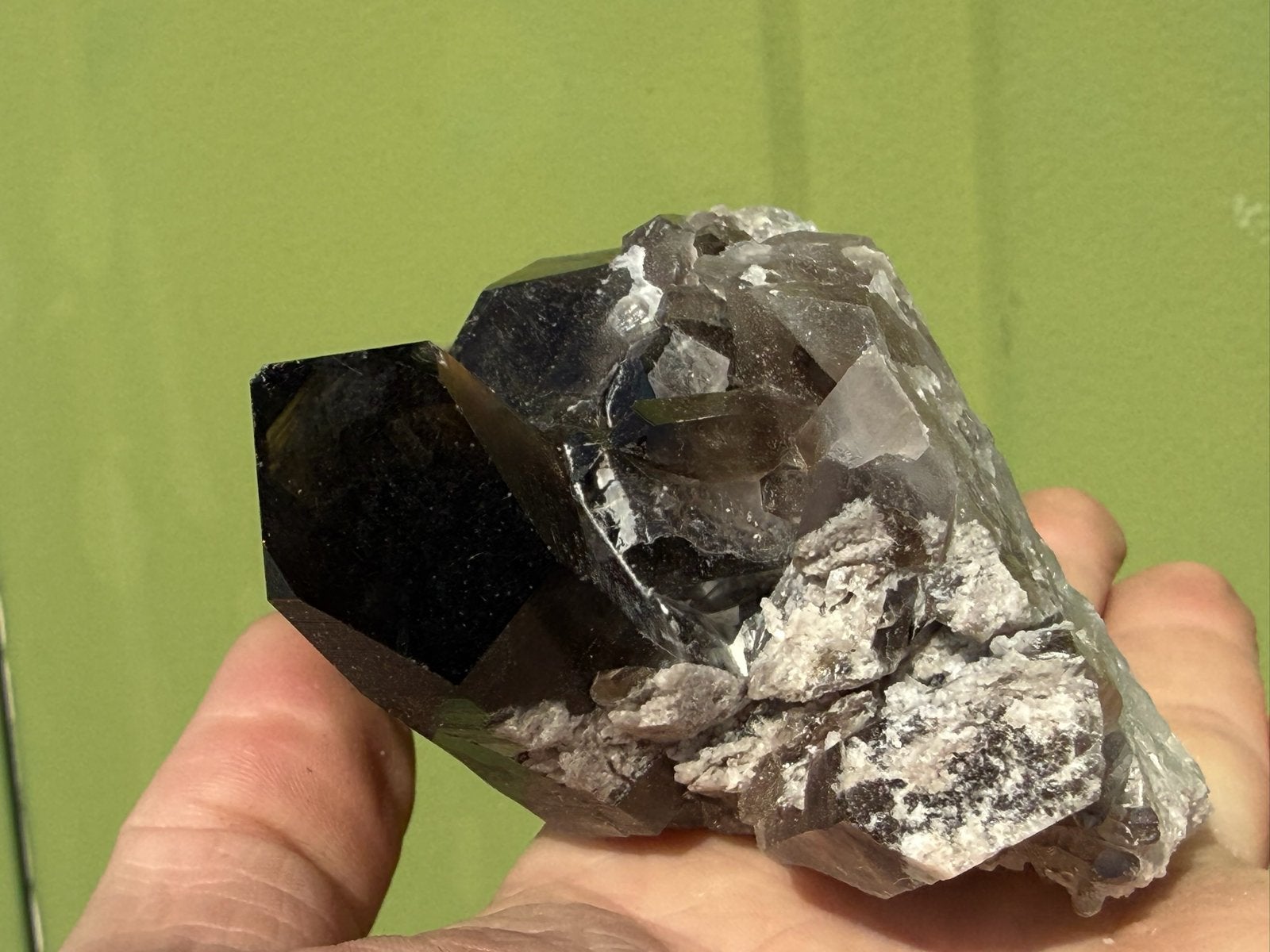 Natuurlijke Rookkwarts cluster Brazilië mineralen, Ophalen of Verzenden, Mineraal