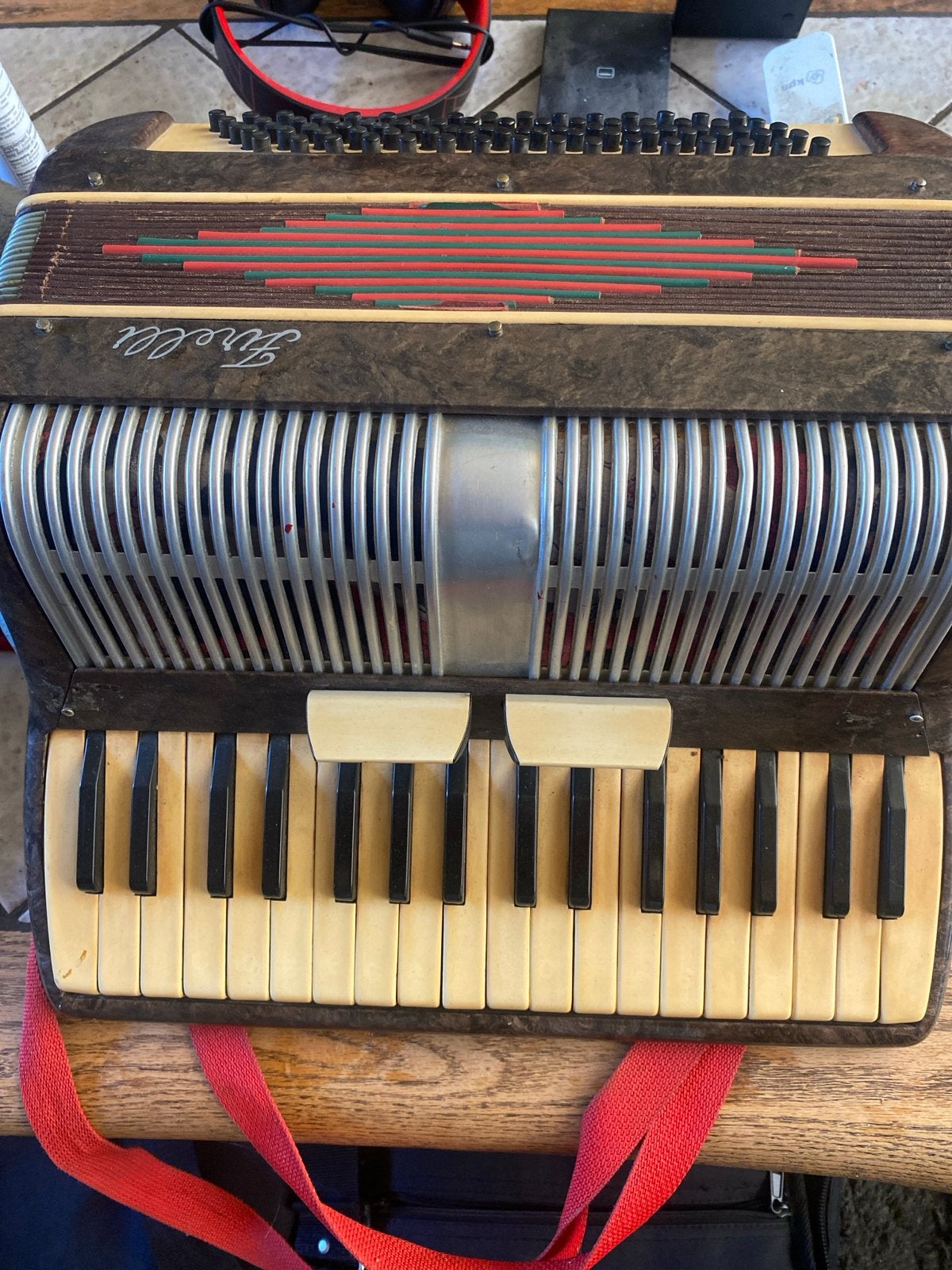 Vintage Firelli Accordeon - Toetsaccordeon, Overige merken, Gebruikt, Overige formaten, Toetsaccordeon