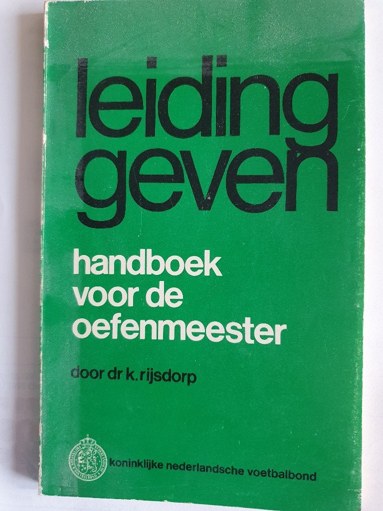 Handboek voor de oefenmeester, Ophalen of Verzenden, Gebruikt, Overige binnenlandse clubs, Boek of Tijdschrift