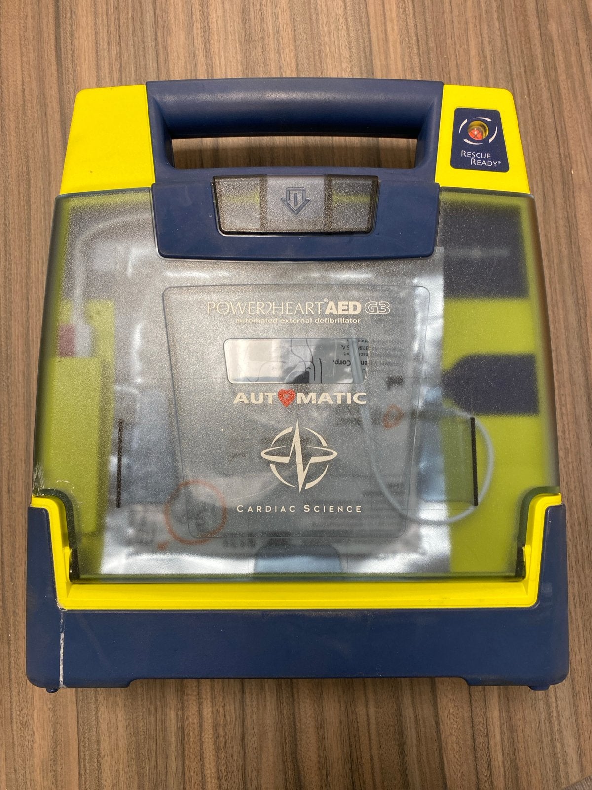 AED Cardiac Science Powerheart G3 - Batterij zwak, Ophalen, Gebruikt