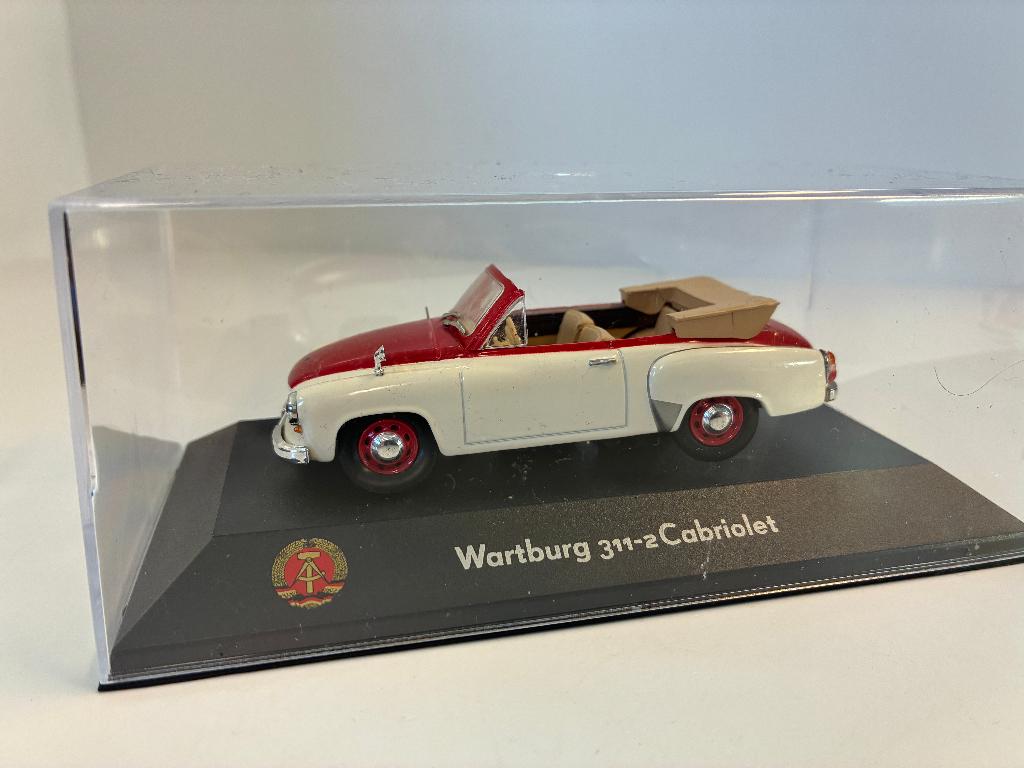 27405: Wartburg 311-2 Cabriolet - Atlas 1:43, Auto, Ophalen of Verzenden, Zo goed als nieuw, Bachsatztstr. 54 D 72131 Ofterdingen, Germany