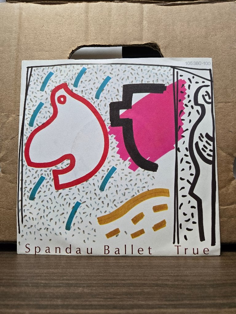 Spandau ballet - True, Cd's en Dvd's, Vinyl Singles, Zo goed als nieuw, Pop, Beschermende buitenhoes, Fotohoes, 7 inch, Ophalen of Verzenden