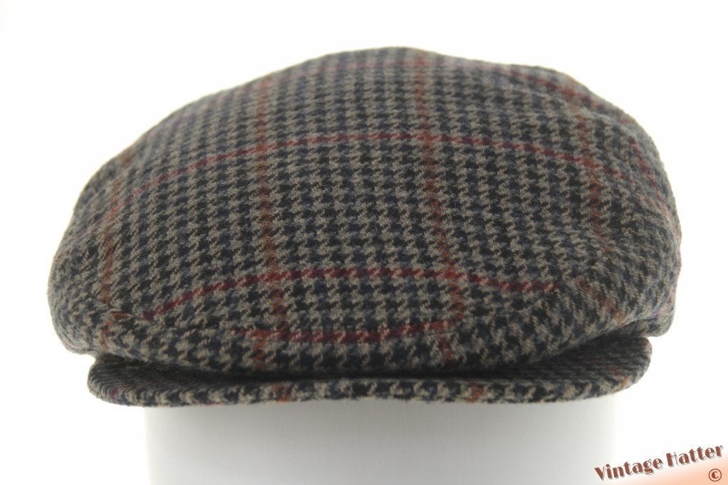 Vintage flatcap Platte pet Canda grijsblauw tweed-stijl 59,5, Ophalen of Verzenden, 58 of 59 cm (L, 7¼ of ⅜ inch), Canda (C&A)