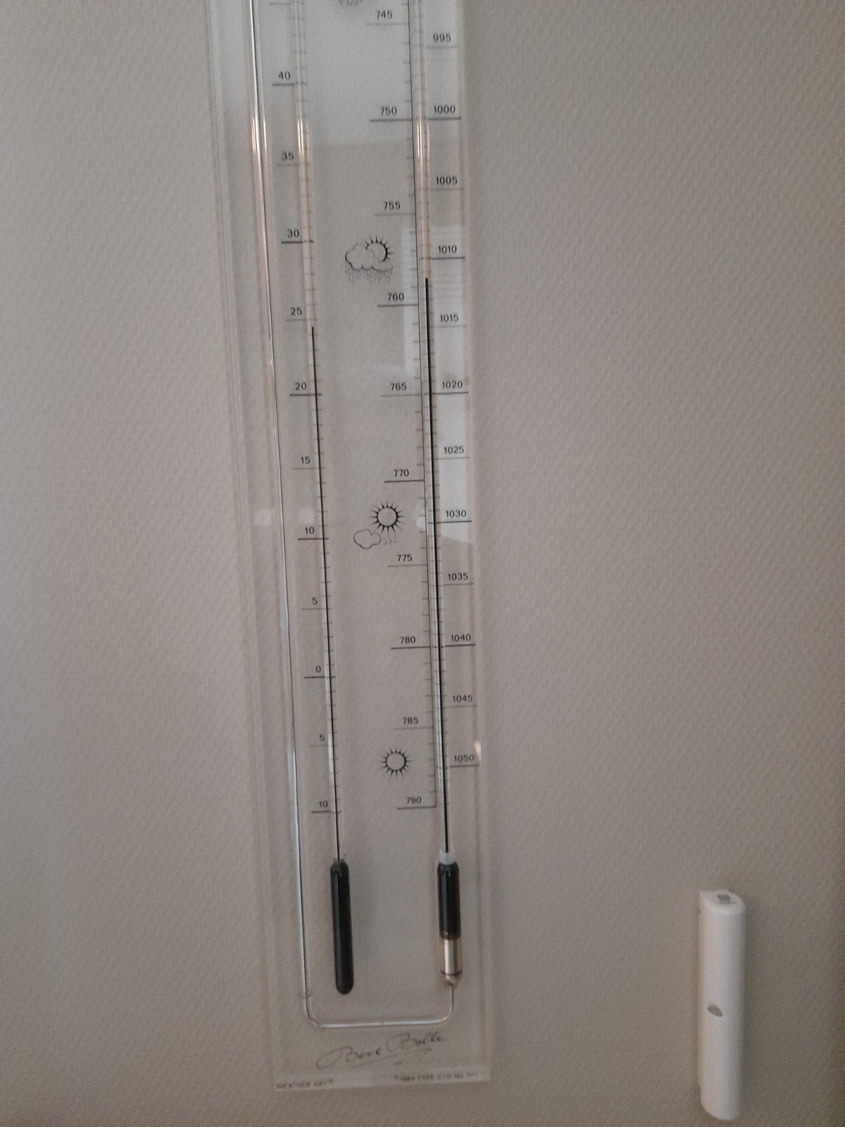 Bert Bolle Barometer - Type CTH No. 604, Ophalen of Verzenden, Gebruikt, Barometer