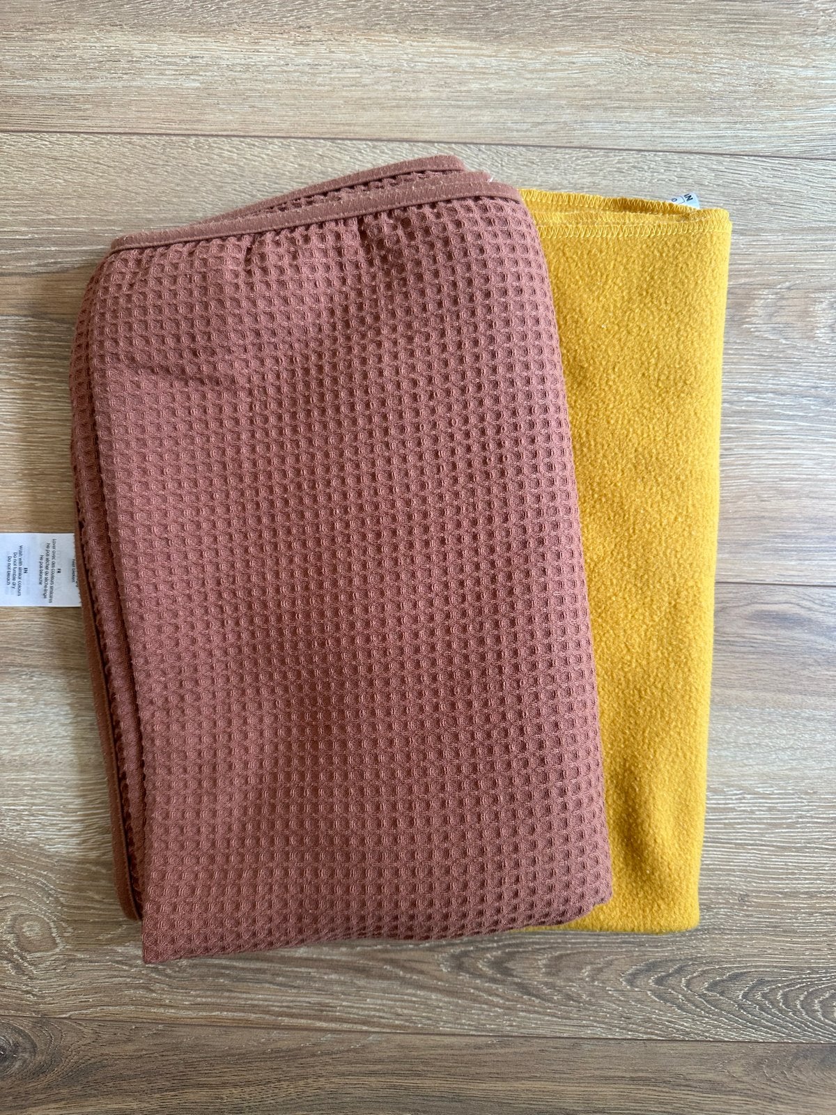 Wafeldoek en fleece babydekens - Zacht en warm, Ophalen of Verzenden, Zo goed als nieuw, 70 tot 85 cm, Deken