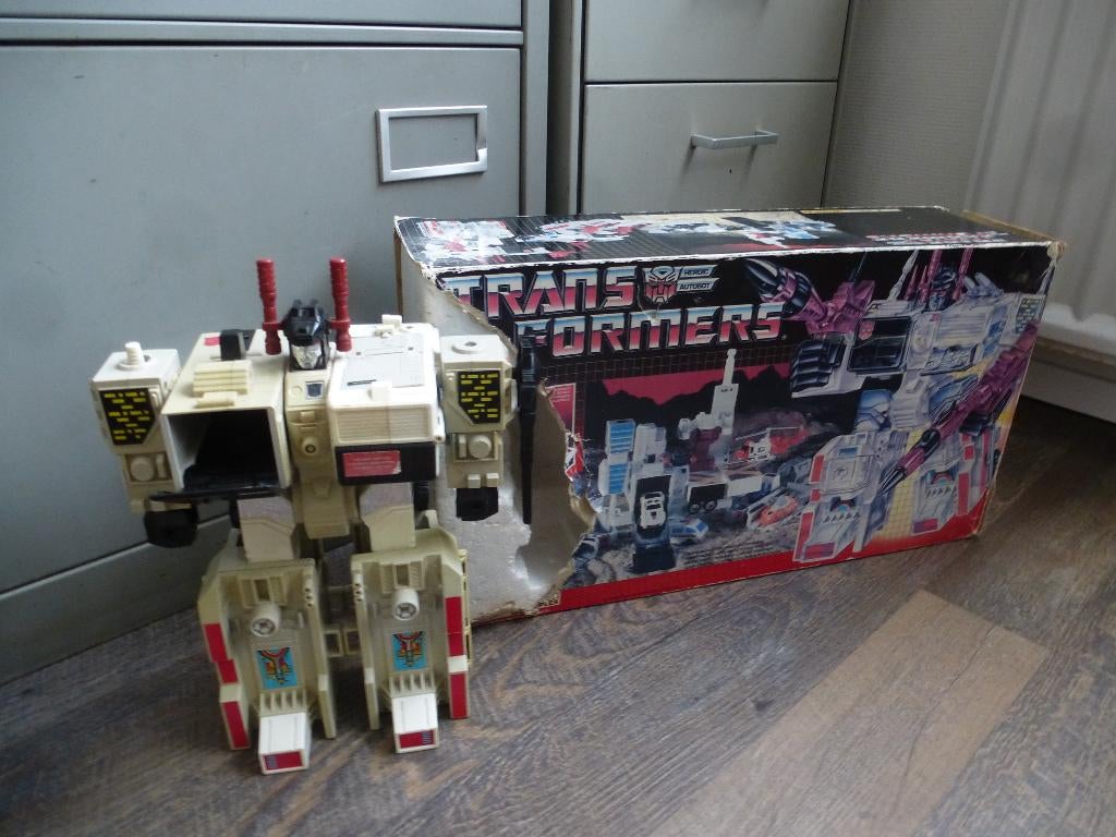 Transformers G1 Metroplex box doos inlay gevechtsstation, Verzamelen, Transformers, G1, Ophalen, Gebruikt, Autobots