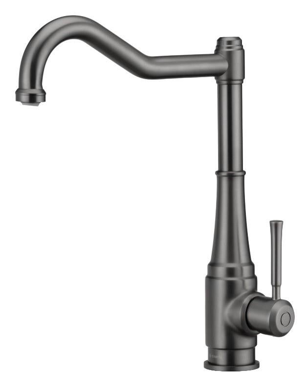Nostalgische keukenkraan Tamizo, gunmetal, eenknops, Verzenden, Nieuw