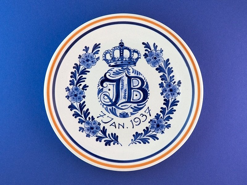 Porceleyne Fles 1937 Huwelijk Juliana Bernard 18cm (1), Ophalen of Verzenden