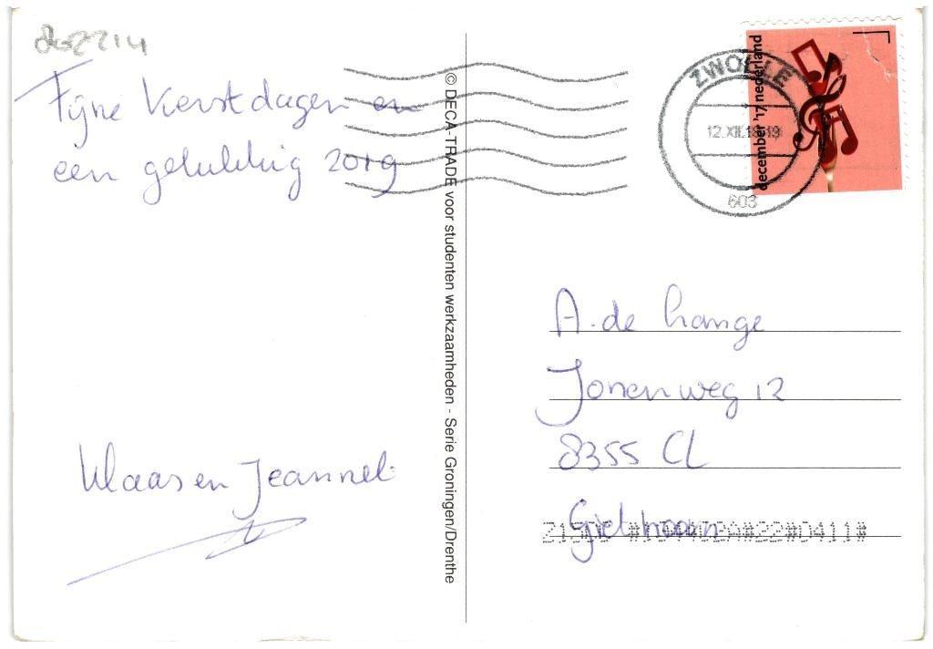 802214 Locatie onbekend 80+ Kanaal Brug Bruggetje, Ophalen of Verzenden, Voor 1920, Gelopen, Drenthe