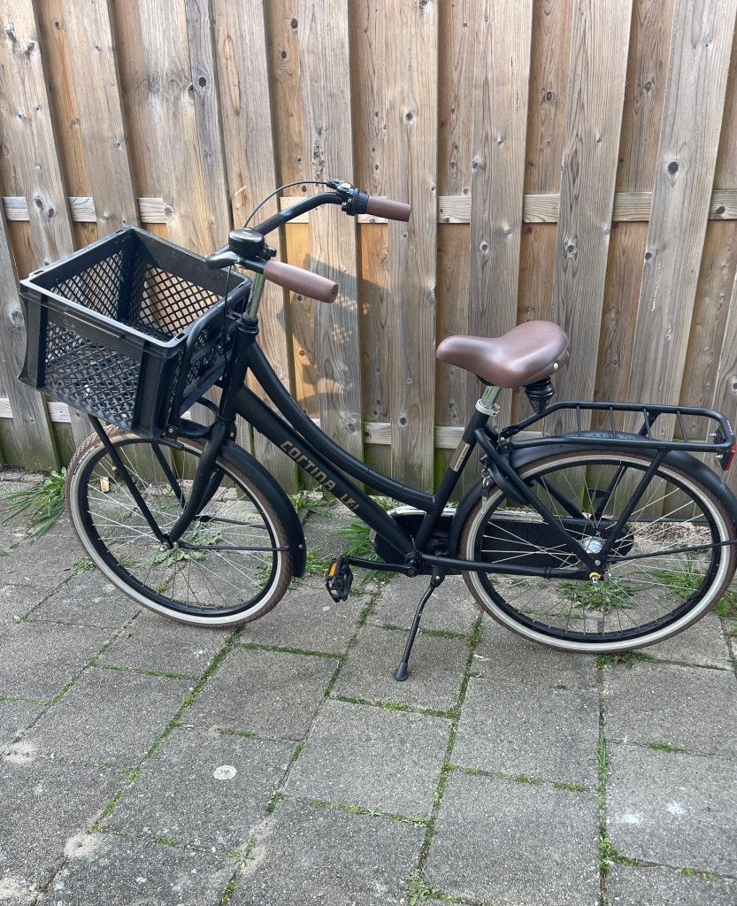 Cortina U4 mini matzwart 24inch - z.g.a.n., Versnellingen, Zo goed als nieuw, Minder dan 47 cm, Ophalen