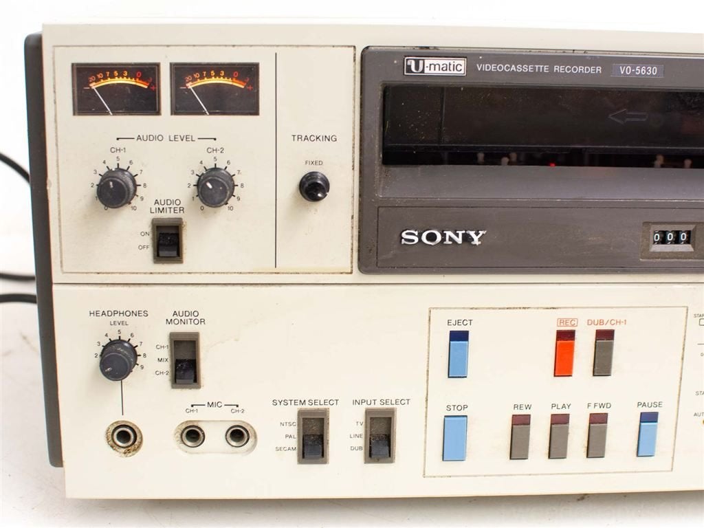 sony videocassette recorder vo-5630 27965, Audio, Tv en Foto, Cassettedecks, Ophalen of Verzenden, Sony